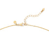 14k gold marquise lobster clasp with extension chain and pear element