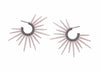 handmade powder coated urchin earrings