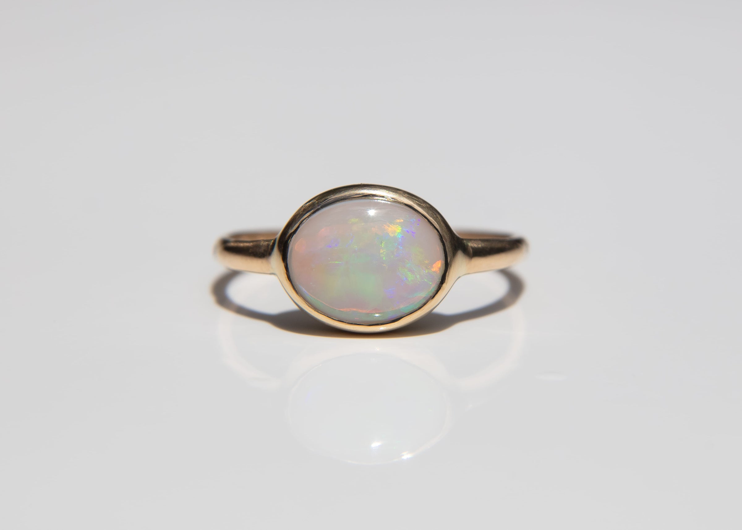 Australian Opal Arrow Ring