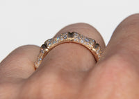 Bamboo Band with Pavé-Set Diamonds