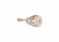 Large Cone Shell Charm w/Diamonds