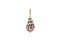 Medium Cone Shell Charm w/Diamonds