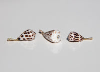 Large Cone Shell Charm w/Diamonds