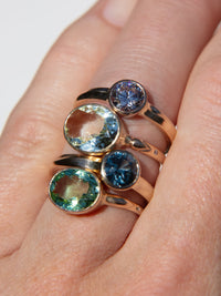 Mint Tourmaline Arrow Ring