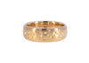 14k gold hawaii lava rock men's alternative wedding band