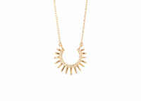 Mini Urchin Necklace with Pavé Diamonds