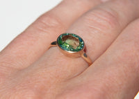 Mint Tourmaline Arrow Ring