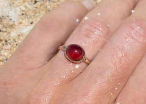 Pink Tourmaline Ring |Handcrafted Hawaiian jewelry| Salty Girl Jewelry