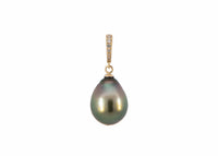 Tahitian Pearl Charm w/Diamonds