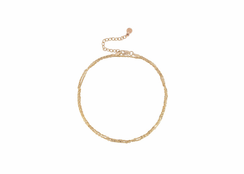 Plain Diamond Cut Chain Necklace