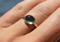 Teal Tourmaline Rock Candy Ring