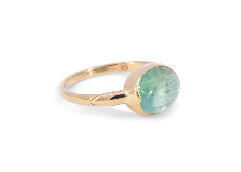 Teal Tourmaline Rock Candy Ring