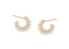Mini Urchin Earrings with Pavé Diamonds