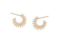 Mini Urchin Earrings with Pavé Diamonds