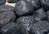 ocean tumbled and polished black hawaiian lava rock