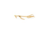 organic ocean inspired 14k gold ear crawler