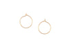 tiny solid 14k gold hoop earrings with hook closure