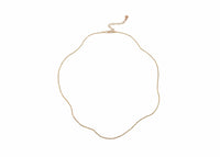 plain solid 14k gold necklace chain for charms