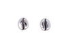 sterling silver coffee bean stud earrings