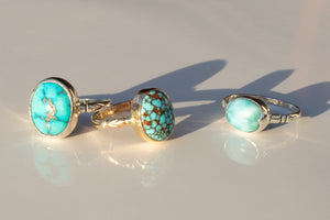 Egyptian Turquoise Ring | Artisan Jewelry Hawaii | Salty Girl Jewelry