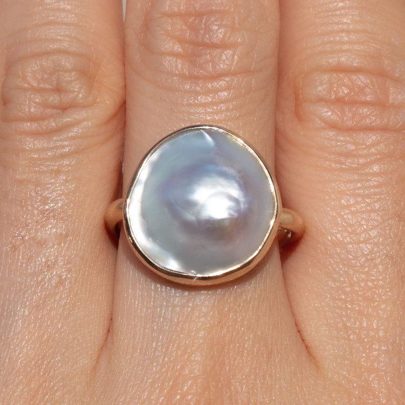 Tahitian Mabe Pearl Ring | Ocean Pearl Ring | Salty Girl Jewelry