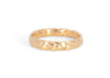 14k gold travelers palm women's alternative wedding band with diamonds