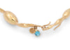 gold seaweed bracelet hook clasp detail