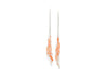 pink coral beach earrings
