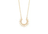 spiky gold sea urchin necklace