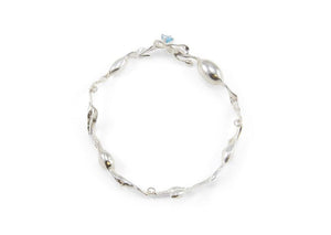 sterling silver rockweed seaweed bracelet