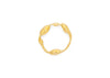 14k gold organic seaweed ring