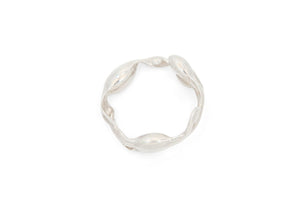 silver seaweed ring