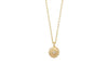 acacia seed gold and diamond necklace