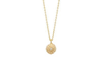 acacia seed gold and diamond necklace