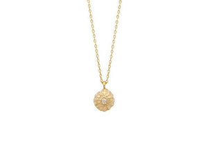 acacia seed gold and diamond necklace