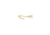 14k gold ocean inspired sea plant ear crawler