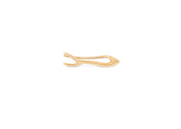 14k gold ocean inspired sea plant ear crawler