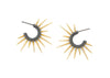 14k gold spiky Urchin Earrings