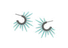 seafoam powder coated urchin earrings