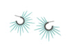 powder coated urchin spine earrings