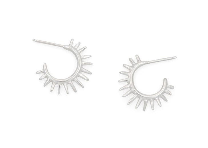 silver urchin earrings hawaii