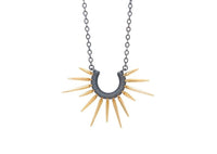 14k gold ocean inspired Urchin Necklace