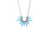 handmade powder coated urchin necklace