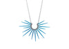 handmade powder coated urchin necklace