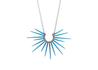 handmade powder coated urchin necklace