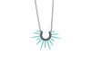 powder coated urchin spine necklace
