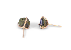Claw Set Tabasco Geode Stud Earrings