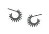 oxidized-sterling-silver-spiky-huggie-earrings