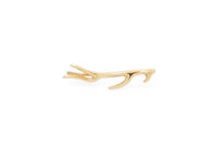 14k gold ocean inspired seaweed ear crawler