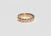 solid 14k gold ear cuff with diamonds and notched details